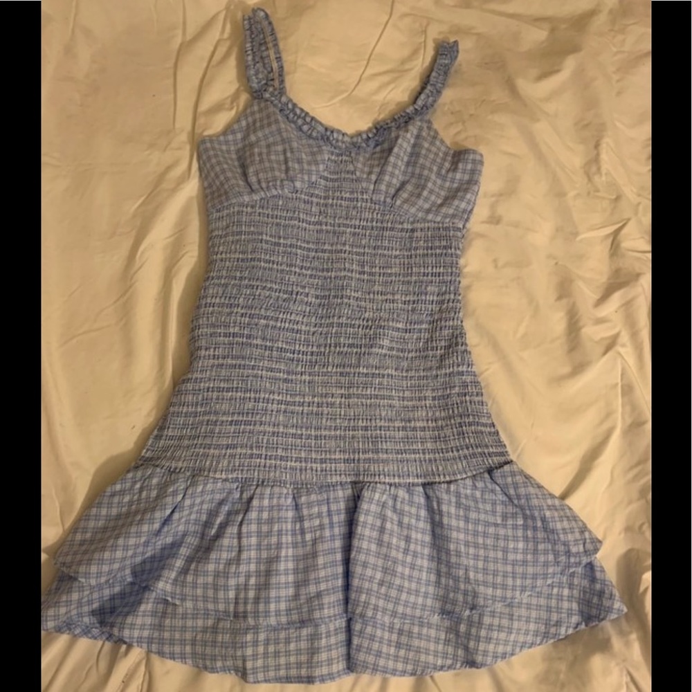 Plaid Scrunchy Dress